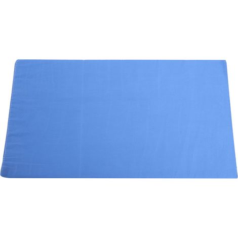 Coussin en mousse confortable pour surélever les jambes, soulager le dos et les lombaires, coussin de soutien et repose-pieds, housse rembourrée bleue. (1/5)