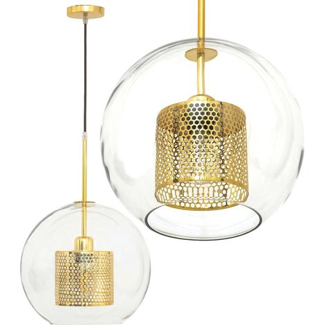 HÄNGELAMPE GLAS GOLD LOFT APP556-1CP 30 CM (1/5)