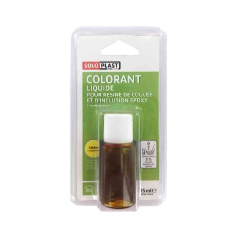 Farbflüssigkeit für SOLOPLAST Harz 15ml transluzent gelb