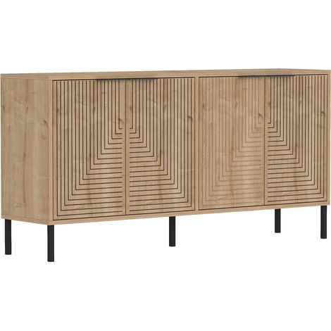 Buffet console design avec étagères et portes Lurea (1/4)