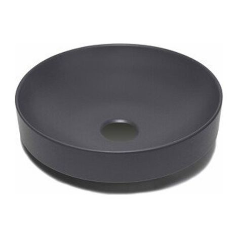 GO by Van Marcke vasque - 40x40x9cm - à poser - ronde - porcelaine mat anthracite