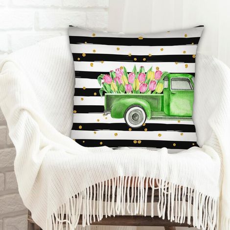 Housse de coussin pour canapé facile d'entretien pour anniversaire, la Saint-Valentin, Noël (1/5)