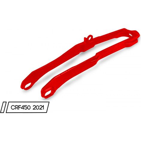 Guía de cadena UFO para Honda CRF 250/450 R/RX 2019-2025 Roja