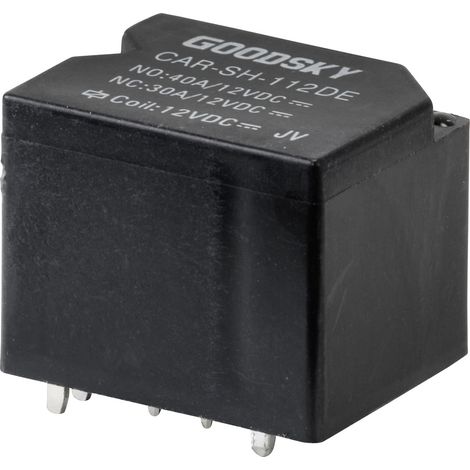 GoodSky CAR-SH-112DE Kfz-Relais 12 V/DC 40 A 1 Wechsler Tray