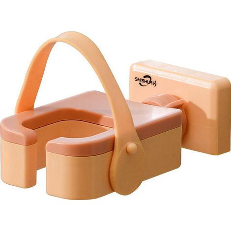 Support pour sèche-cheveux – Pour salle de bain – Rangement pratique et idéal pour salle de bain(jaune)