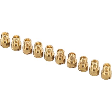 10 pièces Gicleurs Principaux Carburateur en Métal pour Dellorto Bing, Compatible GY6 M4, Tailles 52-75 (1/5)