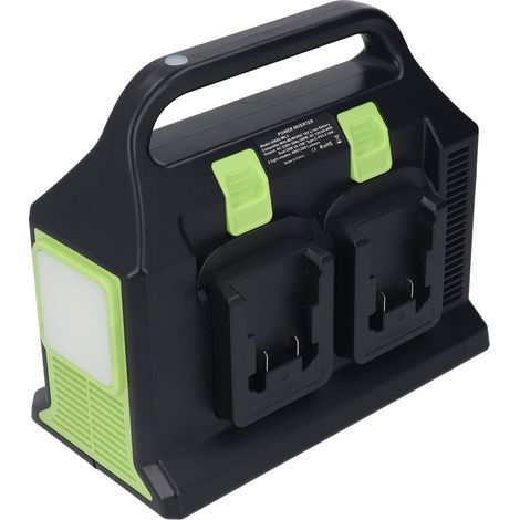 300-W-Wechselrichter, 5 V DC, 5–12 V USB, 200–240 V AC Ausgang, LED-Licht-Netzteil-Konverter für 18-V-Batterie (1/5)