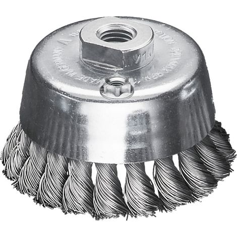 Brosse métallique Milwaukee M14 90x20 en acier noué 0,5-1 pc.