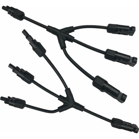 Panneau Solaire câble Adaptateur Y Branche connecteur 3 Y Solaire connecteur de câble (F/F/F/M et M/M/M/F) (1/5)