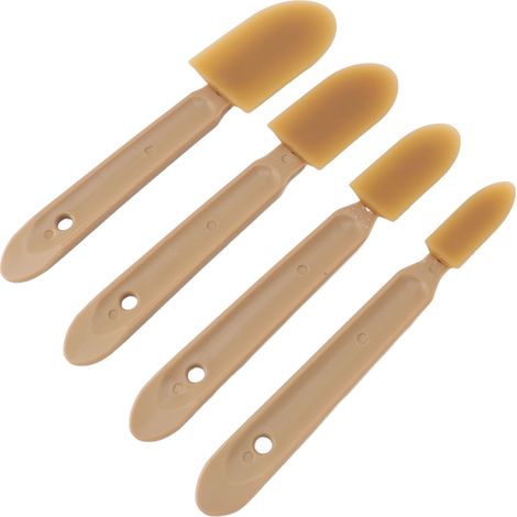Outil de finition pour jointoiement et calfeutrage (4 pièces) : spatule, applicateur de mastic silicone pour jointoiement lisse. (1/5)
