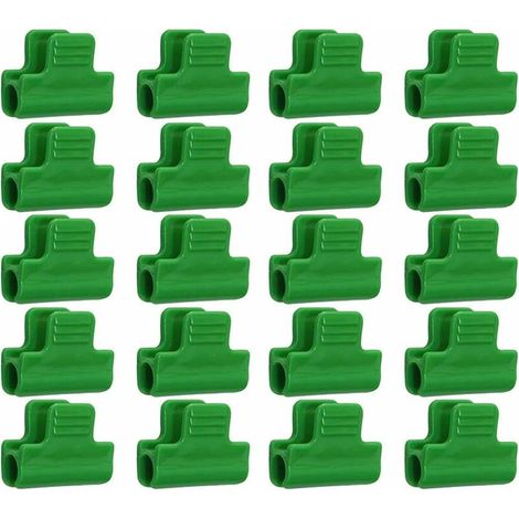 Fixations pour Serre,Lot de 20 Clips De Fixation pour Film De Serre, Plastique Laminé, Clips pour Abris BannièRes, Cadres Et Couvertures De RangéE De 11 Mm De DiamèTre