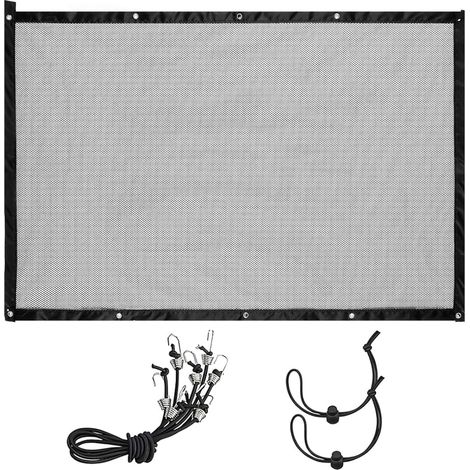 Dog Car Barrier, Car Separation Net with Adjustment Rope and Hook, Pet Separation Net, Suitable for SUV and Small Cars (115cm x 62cm) (1/5)