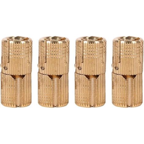 Set of 4 invisible hinges in pure copper, 10 mm, for jewelry boxes, gift boxes, worktops (10 mm)