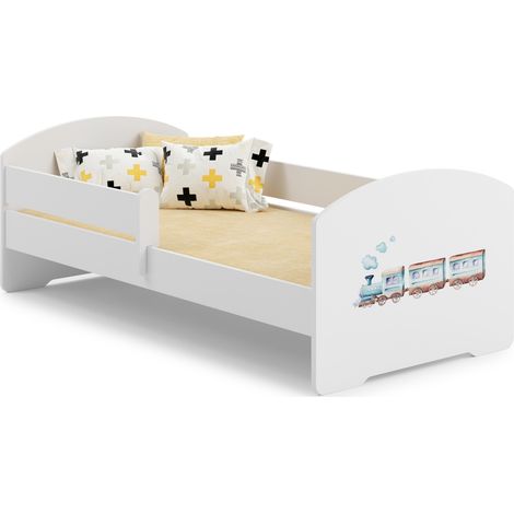 Letto per bambini LUK con ringhiera 140x70 Poc iąg