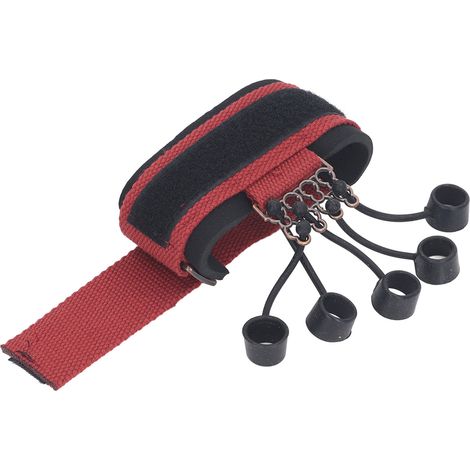 Améliorez la force de préhension avec ce renforceur de doigts 60 lbs, flexible, 5 anneaux de rechange inclus, entraîneur de main. (1/5)
