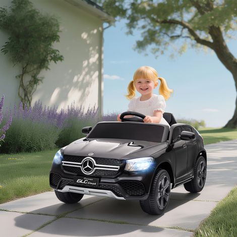 Elektroauto für Kinder, 12-V-Elektrofahrzeug, 2,4-GHz-Fernbedienung, 3 Geschwindigkeiten, Sanftanlauf, 105 x 68 x 50 cm, schwarz