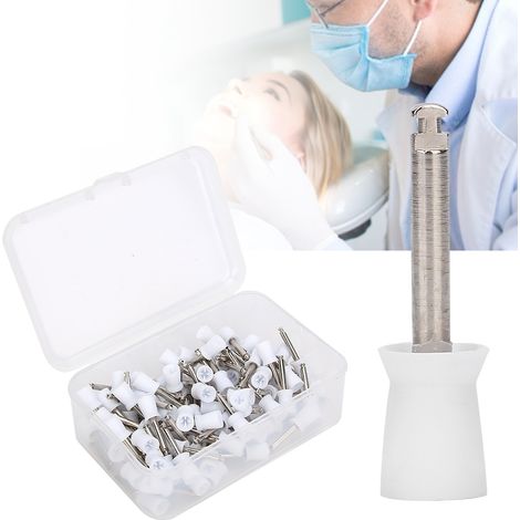 100 Brosses de Nettoyage pour Prothèses Dentaires en Caoutchouc Souple - Kit d'Entretien Complet avec Boîte (1/5)