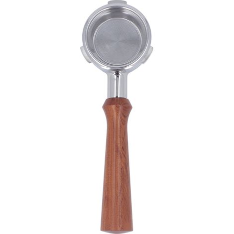 Porte-filtre sans fond de 58 mm, manche en bois massif, panier en acier inoxydable, porte-filtre à café détachable à 3 oreilles pour Barsetto F Red Sour Branch (1/5)