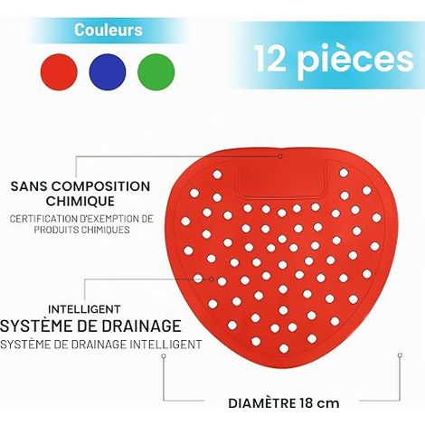 Universal Scented Urinal Sieve for Urinal with Scent Eliminates Peculiar Smell Suitable for Public Toilets in Hotels, Shopping Malls, Schools and (1/4)