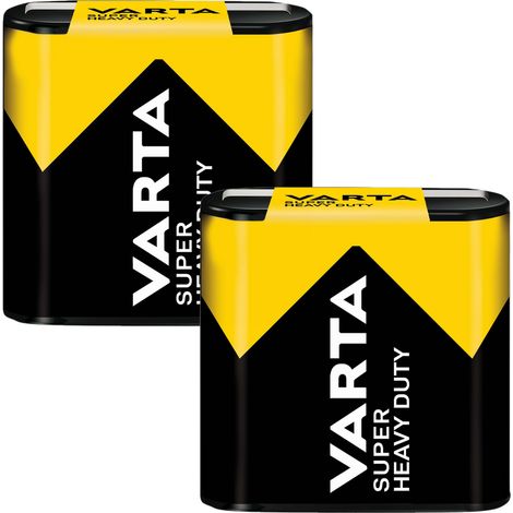 Varta SHD 4.5V Batteria piatta zinco-carbone per orologi, torce elettriche, giocattoli (2 pezzi) (1/2)