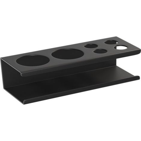 Soporte para cepillo de dientes eléctrico，Soporte de pared para cepillo de dientes，Soporte para cabezal de cepillo，No requiere perforación，Negro (1/2)