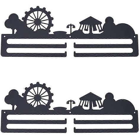 Porte-médailles mural en forme de roue, support en fer pour médailles, présentoir pour médailles de marathon (1/5)