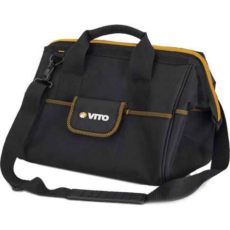 Sac à outils Ouverture complète 18 poches 360 x 280 x 250 mm nylon renforcé VITO (1/2)