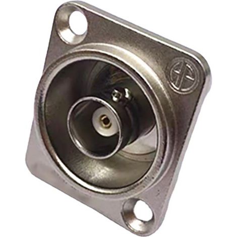 Connecteur BNC D montage panneau BNCQ9 type soudure SDI vidéo coaxial femelle-femelle prise pour système surveillance argenté (1/5)