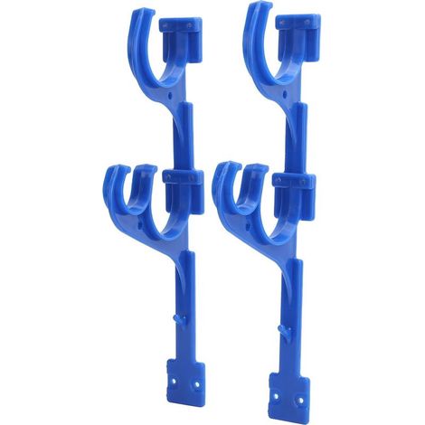 Support de piscine en plastique, support de piscine, perche télescopique, crochet pour tuyau d'aspirateur avec vis pour piscine, perche télescopique, tuyau d'aspirateur, écumoire à feuilles (1/5)