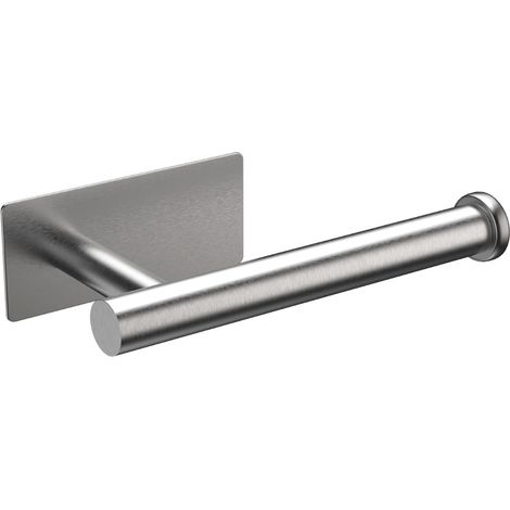 Selbstklebender Toilettenpapierhalter aus gebürstetem Metall und Edelstahl, wandmontierter Toilettenpapierhalter Größe 16 cm, Papierrollenhalter ohne Bohren für Bad, WC und Küche (1/5)