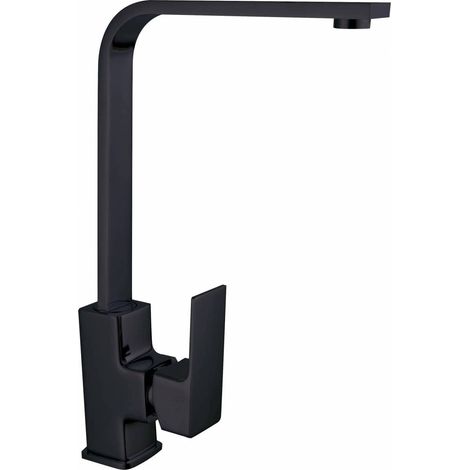 Serie Elegant Miscelatore Lavello Canna Alta Nero Opaco