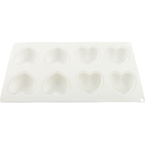 Moule en silicone antiadhésif à 8 cavités pour la cuisson de gâteaux au chocolat et de mousses