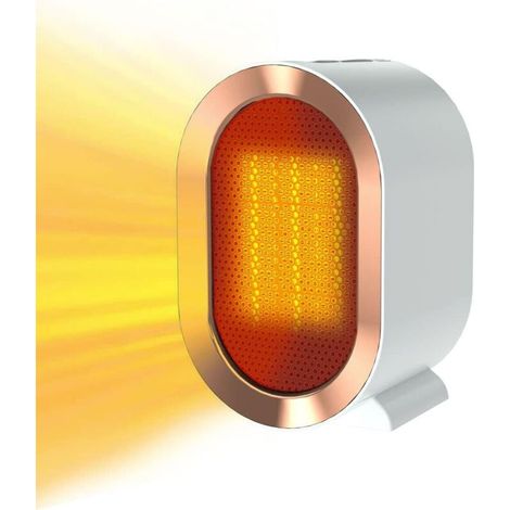 Radiateur soufflant, Chauffage Electrique Economique, Chauffage Soufflant Ceramique PTC 1200 W, Radiateur Electrique Mobile, Radiateur Soufflant, Protection Multiple,Thermostat de Sécurité,Poignée arr (1/5)