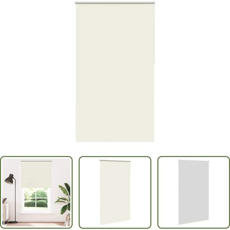 Sichtschutz -  Verdunkelungsrollo Cremeweiß 135x210cm Stoffbreite 131,6cm (1/5)
