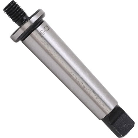 Adaptateur de mandrin de perçage MT2 vers filetage 3/8 po-24 en acier trempé à cône Morse pour tour