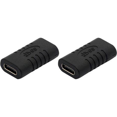 Adaptateur USB-C femelle-femelle, adaptateur Type-C droit, mini adaptateur USB-C, convertisseur de connecteur USB 3.1 Type-C (1/5)