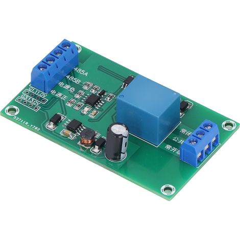 Module relais RS485 commandé par ordinateur, puce MAX485, codage hexadécimal, carte de commande compacte, pratique et facile à utiliser, alimentation CC 7-30 V CC. (1/5)