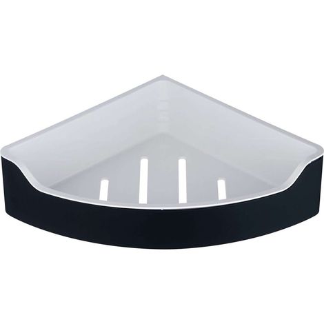 Etagère de douche d'angle SAMBA, 218x63x218mm, noir (1/2)