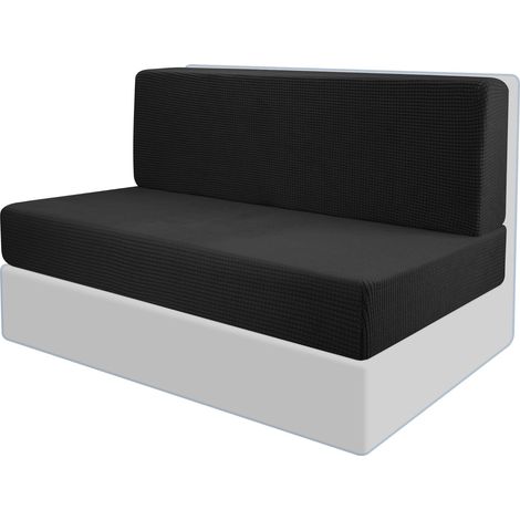 Sitzkissenbezüge für Wohnmobil-Esstische, dehnbar, doppelt, Sofa-Schutz, elastisch, schwarz (1/5)