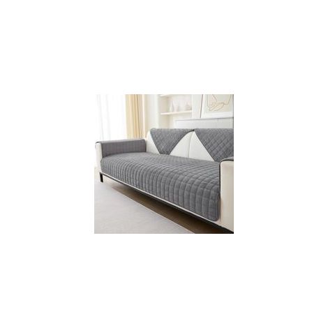 Housses de canapé en flanelle lavables - Nouvelles housses de coussin de canapé, Housse de canapé antidérapante 1 2 3 4 places pour canapé sectionnel, Housse de canapé en forme de L (Gris,70x70cm) (1/5)