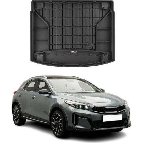 Tapis de Coffre 3D TPE Premium pour Kia XCeed 2019 à 2022, Bac de Protection de Coffre Intérieur antidérapant, Revêtement de Coffre Bords Hauts pour Voiture, Noir