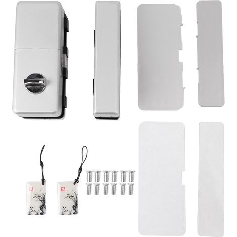 Serrure de porte électronique en verre, cartes IC à empreintes digitales, entrée sans clé, contrôle téléphonique, antivol pour le bureau et la maison. (1/5)