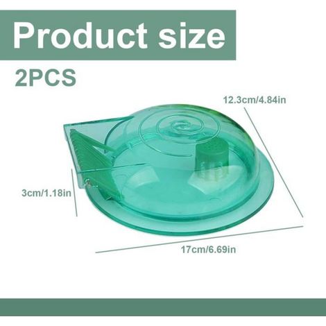 Piège À Escargots - Plastique - Pour Aquarium Eau Douce Et Eau Salée - 17 x 12,3 x 3 cm - 2 Pièces (1/5)