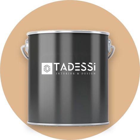 TADESSI Wall Select Wandfarbe Beige - Kamelbraun - abwaschbare Innenfarbe matt - Dispersionsfarbe - Geruchsarm und Lösemittelfrei (1/5)