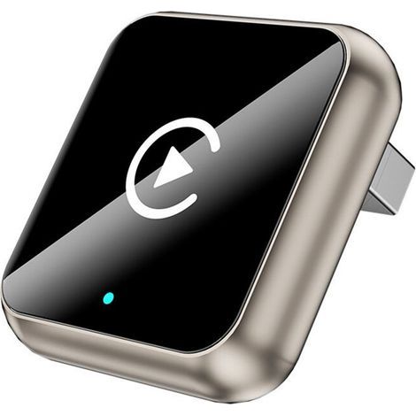 Compatible avec l'adaptateur CarPlay sans fil 2 en 1, le boîtier intelligent AI pour CarPlay/Android Auto, CarPlay USB câblé vers sans fil plug-and-play. (1/5)