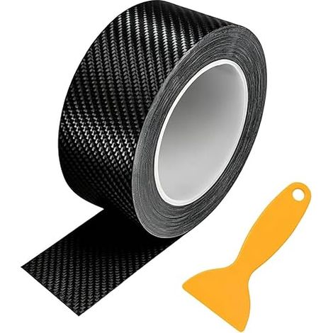 Film Carbone Voiture 5cm x 10m Protection Porte de Voiture Protection Seuil de Porte Bande Autocollante Covering Carbone (1/5)