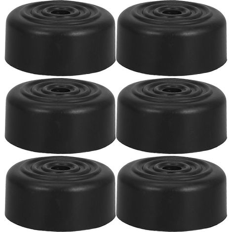 Lot de 6 patins antidérapants à visser pour meubles, protections de sol pour pieds de chaises et de tables, embouts pour pieds de meubles en bois (1/2)