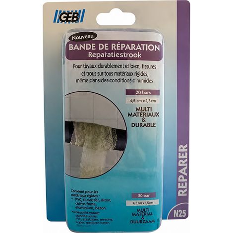 Reparaturband für alle starren Materialien