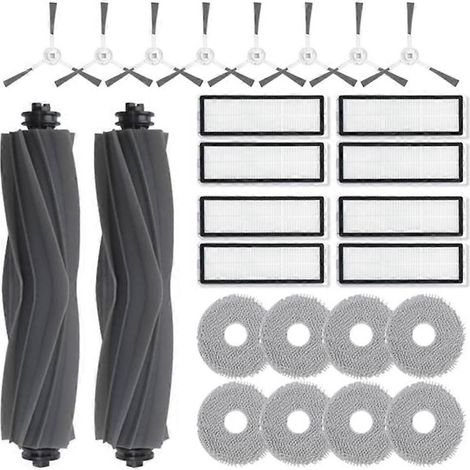 Filtre pour aspirateur brosse pour aspirateur Filtre de brosse pour aspirateur filtre de Dreame L20 Ultra/X20 Pro Robot Aspirateur Main Side Brosse HEPA Filtre Serpillière Spare Accessoires (1/5)