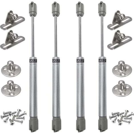 4PCS vérins à gaz 120N verin meuble hydraulique ressort amortisseurs à gaz d'origine porte armoire de cuisine Bras pneumatique pour levage de porte armoire (1/5)